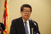 President Takagi makes a speech