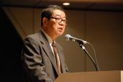 President Takagi makes a speech