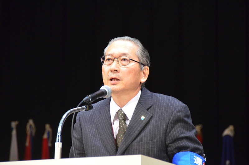 RENGO President Rikio Kozu